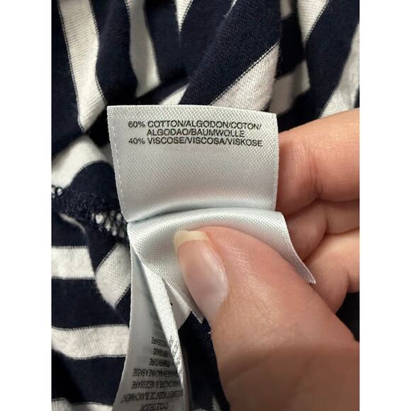 Jones New York T-Shirt Women's Size 1X Striped Basic Staple Capsule Wardrobe - Picture 7 of 7